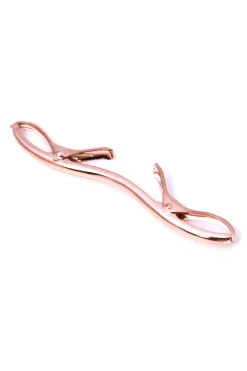 Large Rose Gold 70mm Collar Clip for Modern Medium Spread Collars