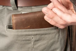 Le Grand 10 Card Antique Mahogany Leather Wallet