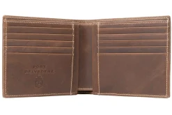 Le Grand 10 Card Antique Mahogany Leather Wallet