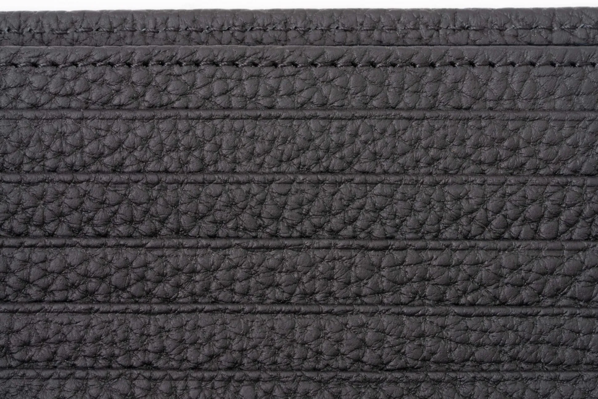 Le Grand 10 Card Black Togo Calf Leather Wallet