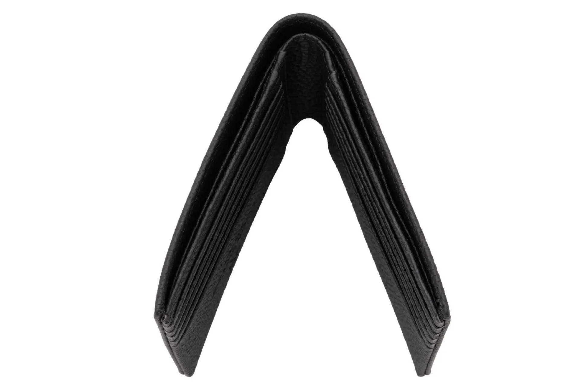 Le Grand 10 Card Black Togo Calf Leather Wallet