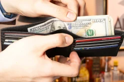 Le Grand 10 Card Black Togo Calf Leather Wallet
