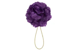 Life-Sized Dark Purple Carnation Boutonnière Flower