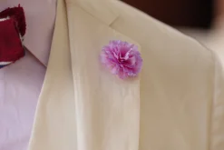 Life-Sized Pink Carnation Boutonnière Flower