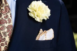 Life-Size Golden Yellow Carnation Boutonnière Flower