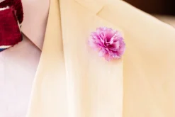 Life-Size Pale Pink Carnation Boutonnière Flower