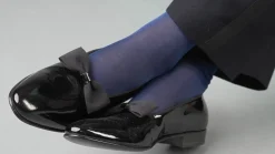 Light Navy Silk Formal Socks