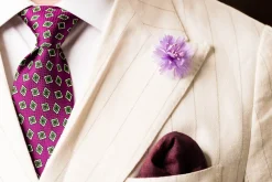 Light Purple Cornflower Boutonnière Flower