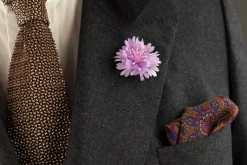 Light Purple Cornflower Boutonnière Flower
