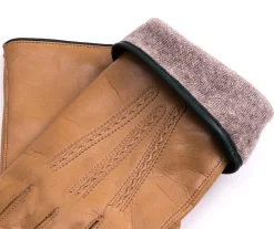 Light Tan Cashmere Lined Lamb Nappa Gloves