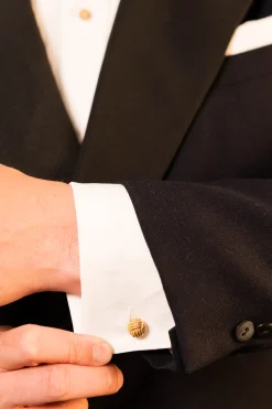 Luxury Black Tie Bundle with Yellow Gold Accessories