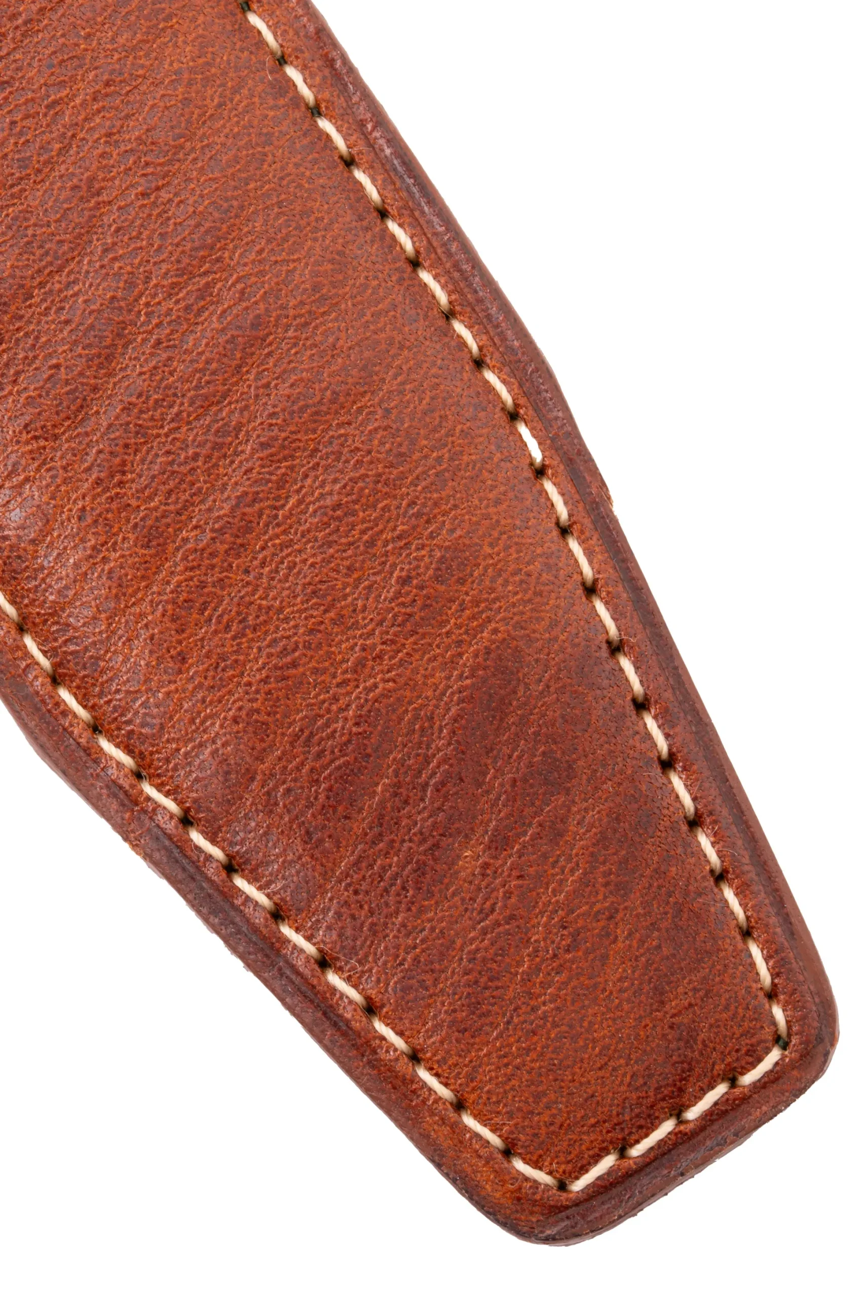 Medium Brown Natural Vegetable Tanned Leather Belt