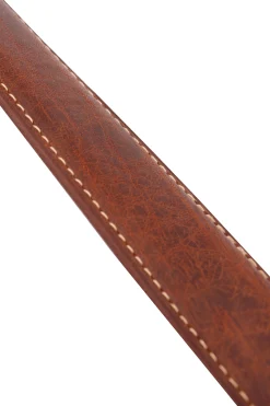 Medium Brown Natural Vegetable Tanned Leather Belt