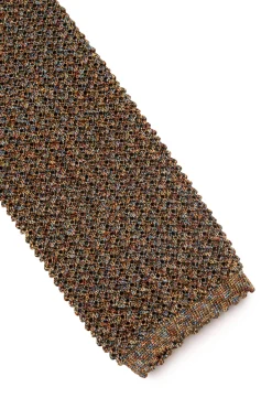 Melange Country Tweed Silk Knit Tie