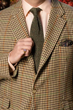Melange Traditional Country Silk Knit Tie