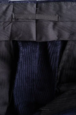Midnight Navy Blue Stancliffe Corduroy Trousers