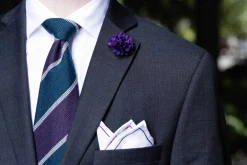 Mini Dark Purple Carnation Boutonnière Flower