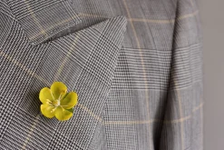 Mini Yellow Buttercup Boutonnière Flower