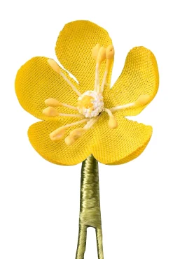 Mini Yellow Buttercup Boutonnière Flower