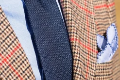 Navy Blue Grenadine Silk Tie