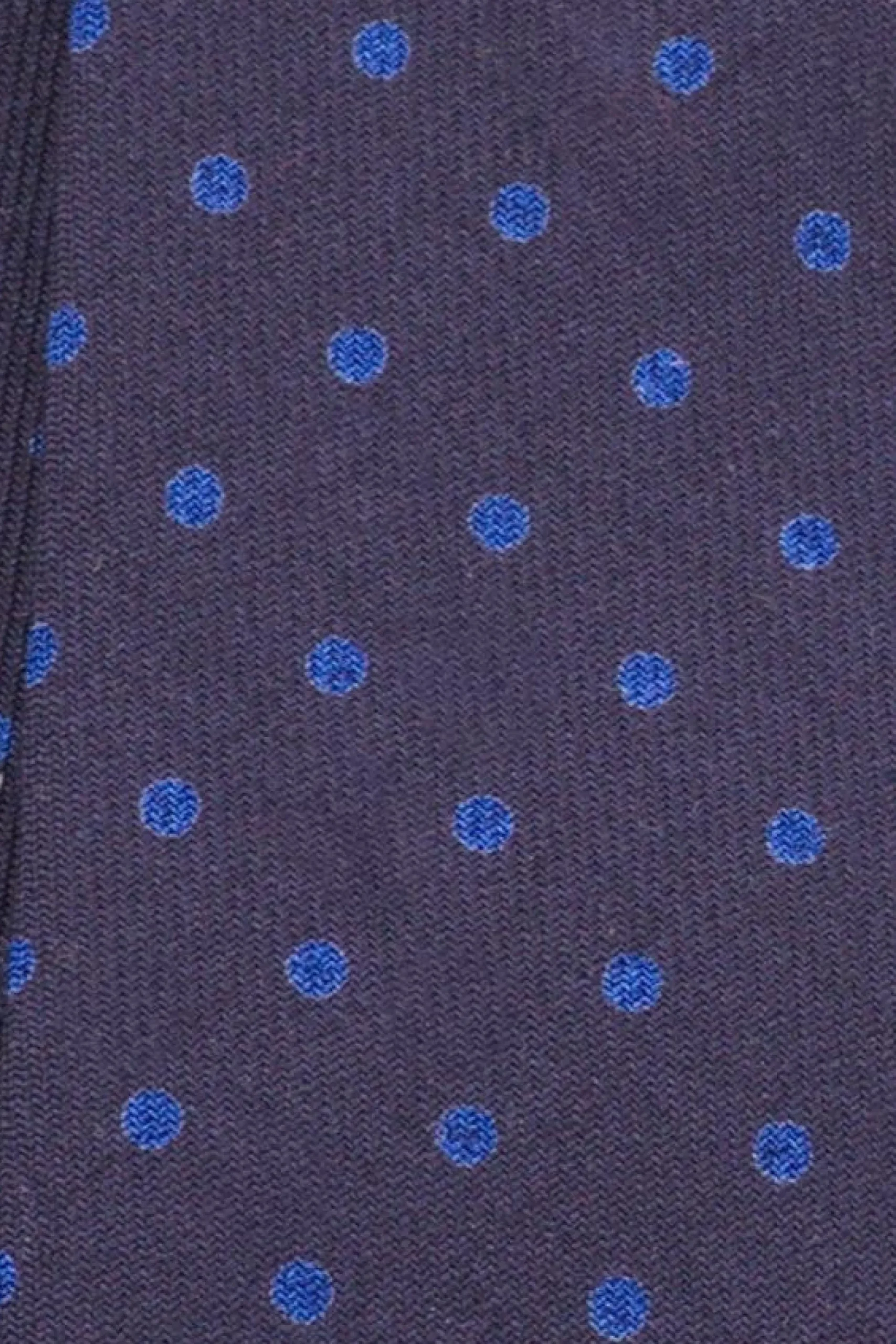 Navy & Blue Polka Dot Wool Challis Bow Tie