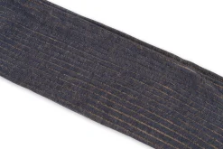 Navy & Khaki Shadow Stripe Lightweight Cotton Socks
