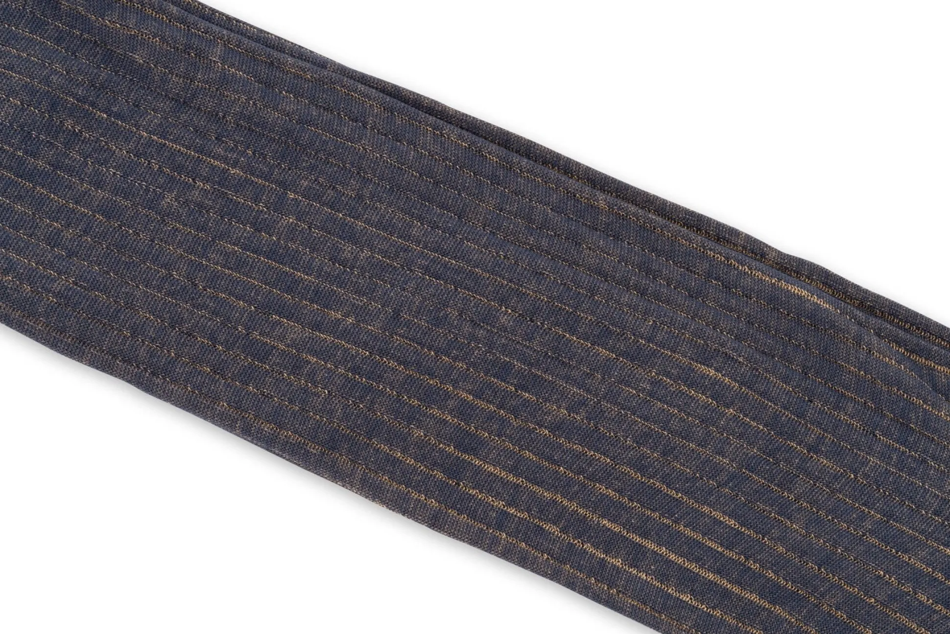 Navy & Khaki Shadow Stripe Lightweight Cotton Socks