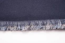 Navy Paisley & Diamond Double Sided Scarf