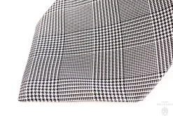 Navy & White Prince of Wales Check Silk Tie
