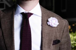 Pale Pink Camellia Boutonnière Flower