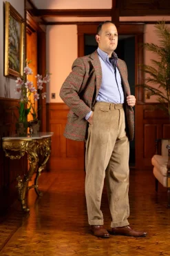 Pale Taupe Stancliffe Corduroy Trousers