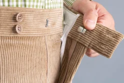Pale Taupe Stancliffe Corduroy Trousers