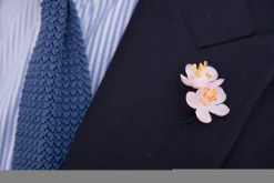 Pink Cherry Blossom Boutonnière Flower