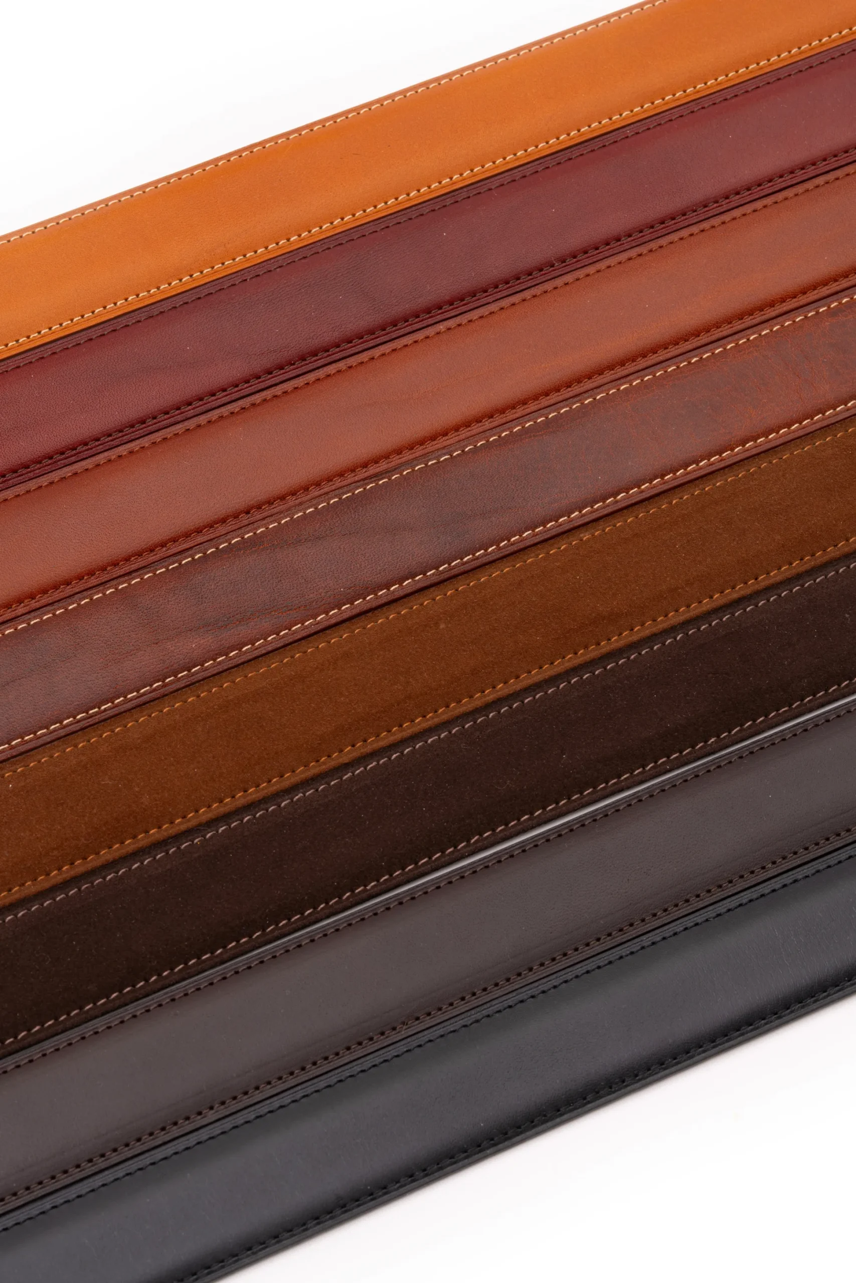 Polo Brown Suede Calf Leather Belt