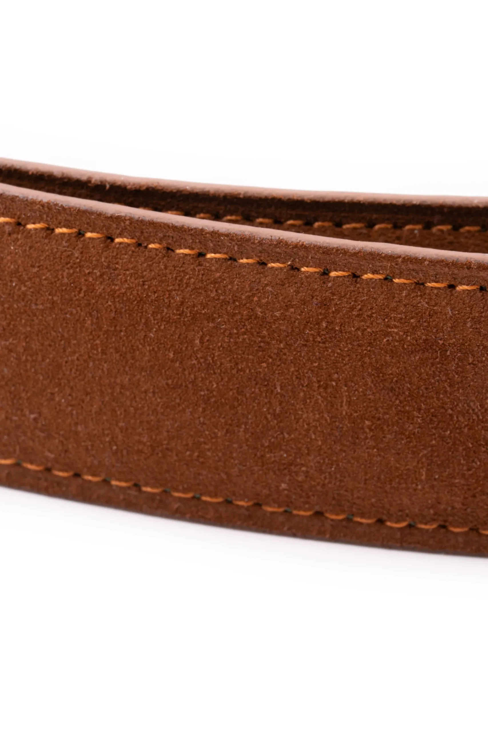 Polo Brown Suede Calf Leather Belt
