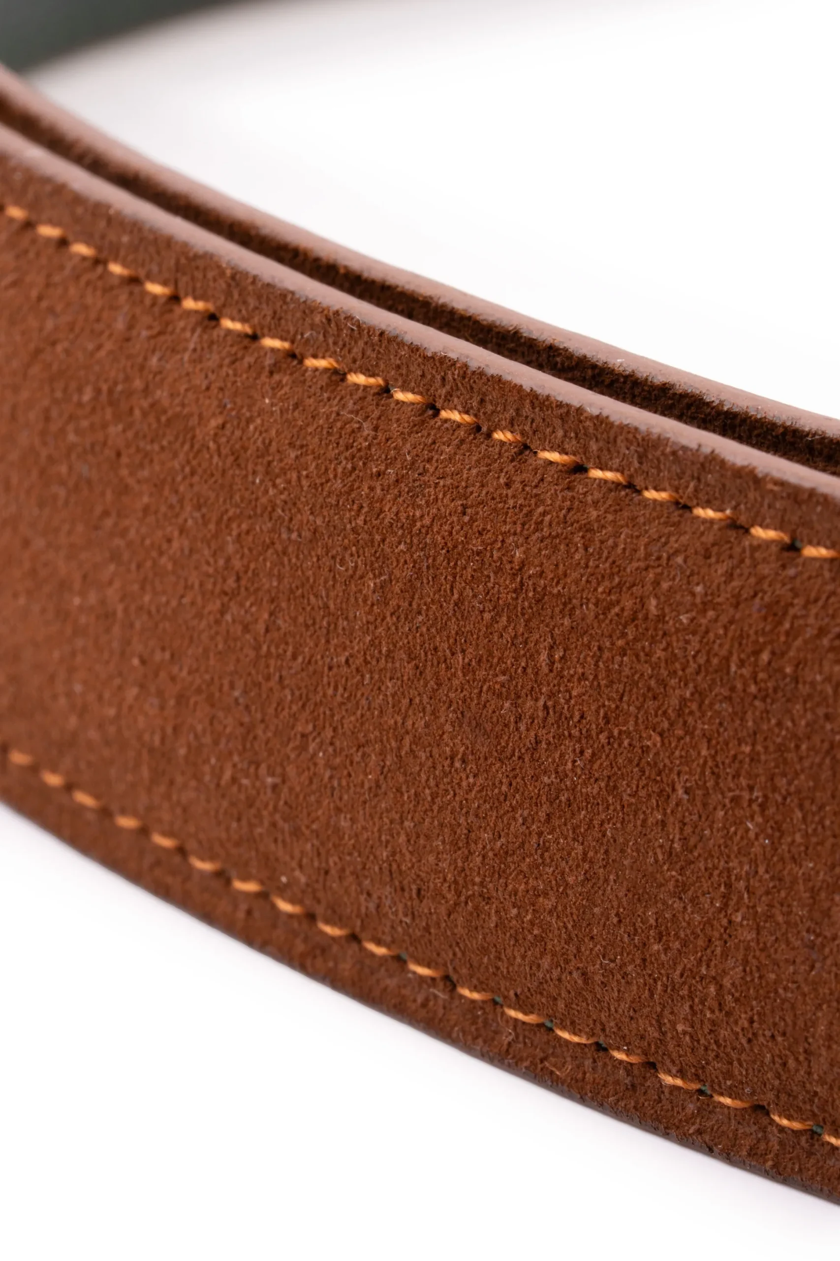 Polo Brown Suede Calf Leather Belt