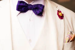 Purple Paisley Ancient Madder Silk Bow Tie