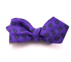 Purple Paisley Ancient Madder Silk Bow Tie