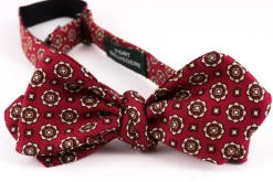 Red & Buff Neats Ancient Madder Silk Bow Tie