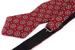 Red & Buff Neats Ancient Madder Silk Bow Tie