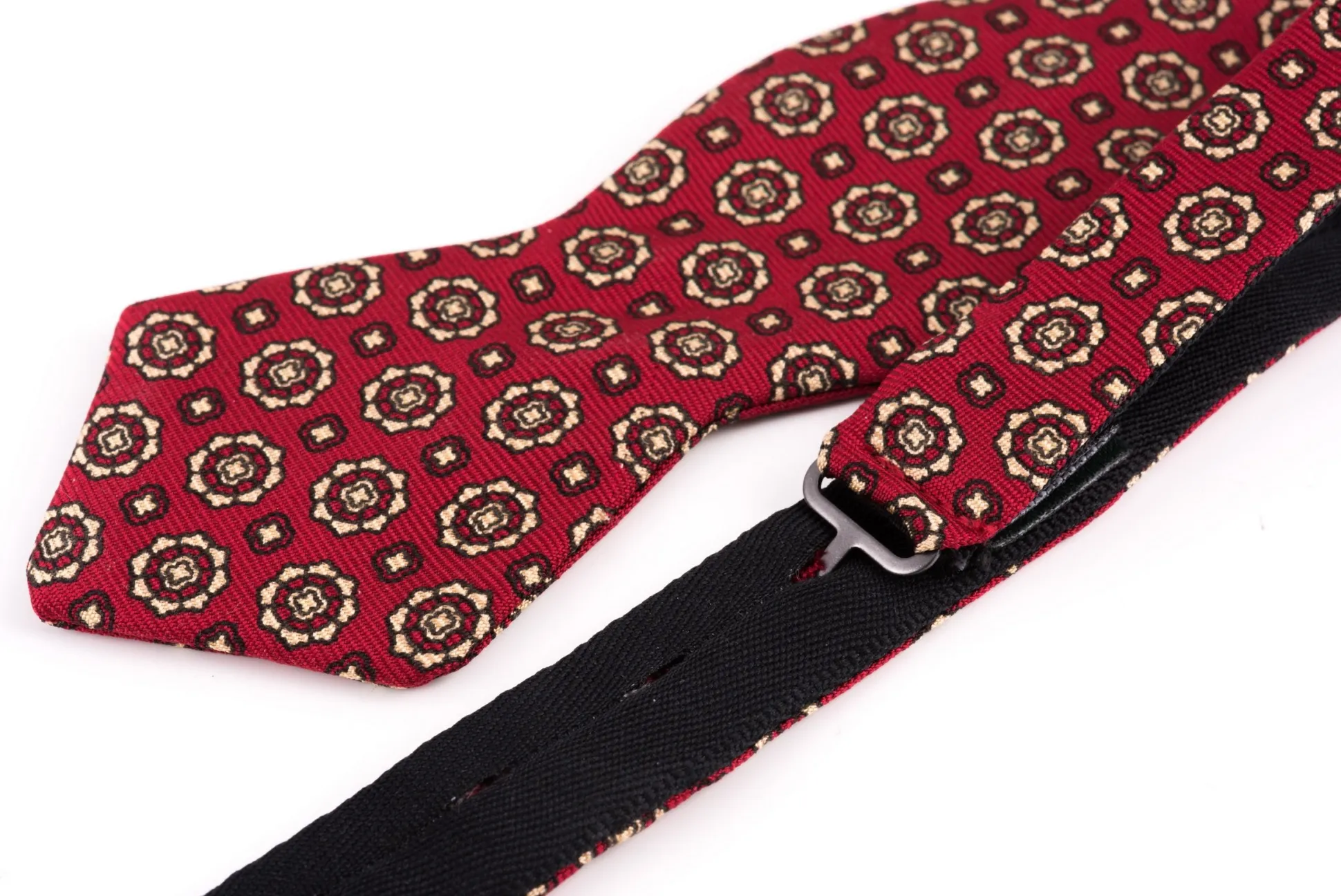 Red & Buff Neats Ancient Madder Silk Bow Tie