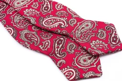 Red & Buff Paisley Ancient Madder Silk Bow Tie