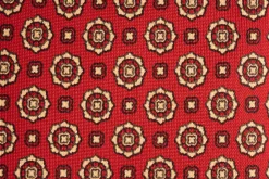 Red Micropattern Madder Silk Tie