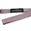 Red, White & Blue Shepherd's Check Silk Diamond Bow Tie
