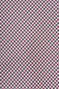 Red, White & Blue Shepherd's Check Silk Diamond Bow Tie