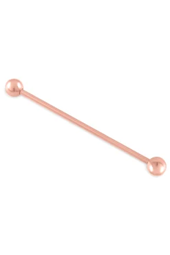 Rose Gold Ball End Collar Bar
