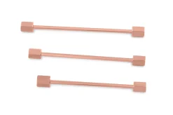 Rose Gold Hex End Collar Bar