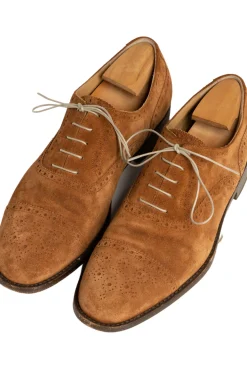 Round Beige Waxed Cotton Bootlaces