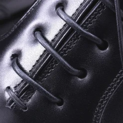 Round Black Waxed Cotton Shoelaces