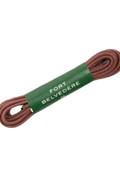 Round Bordeaux Waxed Cotton Bootlaces